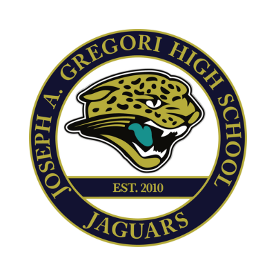 Joseph A. Gregori High School logo depiciting a jaguar's face