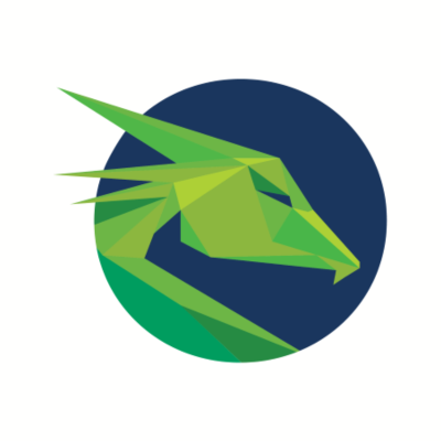 University of Silicon Valley logo depicting a green dragon in a navy blue circle